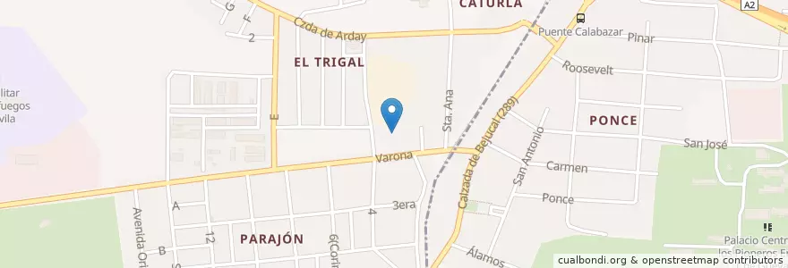 Mapa de ubicacion de Casa Gremop en キューバ, La Habana, Arroyo Naranjo.