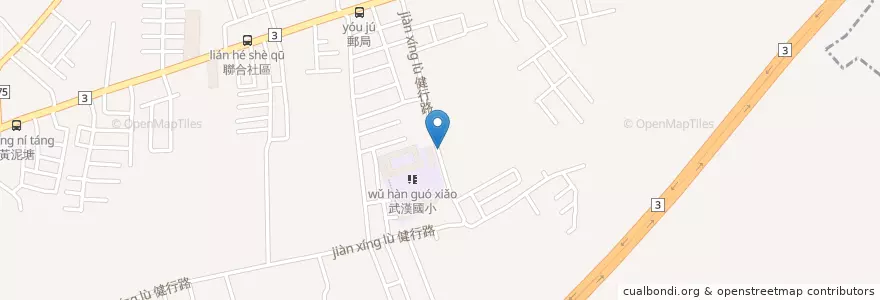 Mapa de ubicacion de 中科院石園三村 en Taiwán, Taoyuan, 龍潭區.