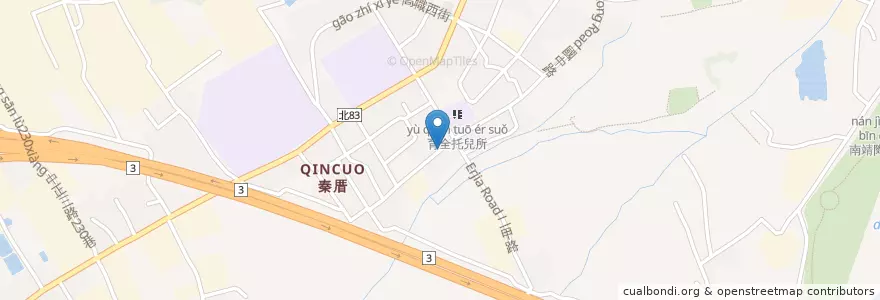 Mapa de ubicacion de 國中二甲路口 en 臺灣, 新北市, 鶯歌區.
