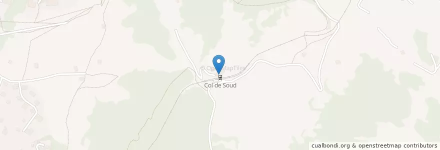 Mapa de ubicacion de Auberge Col de Soud en Suiza, Valdia, District D'Aigle, Ollon.