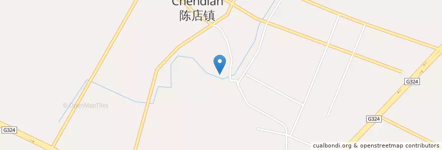 Mapa de ubicacion de 陈店镇 en 中国, 广东省, 汕头市, 潮南区, 陈店镇.