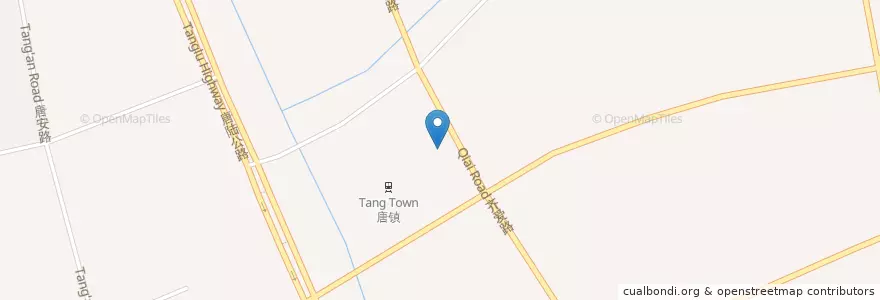 Mapa de ubicacion de 唐镇地铁站 en 中国, 上海市, 浦东新区.