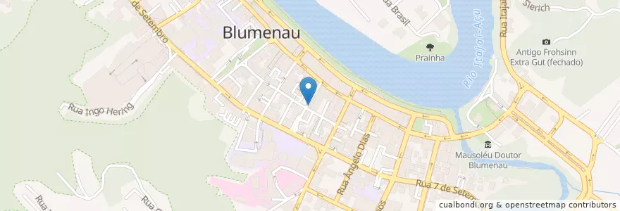 Mapa de ubicacion de Jumper en Brezilya, Güney Bölgesi, Santa Catarina, Região Geográfica Intermediária De Blumenau, Microrregião De Blumenau, Blumenau.