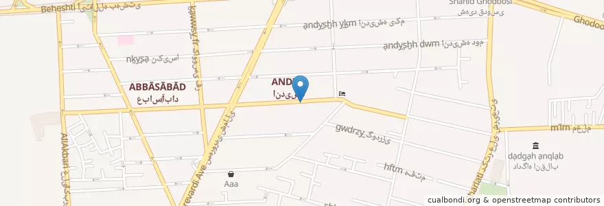 Mapa de ubicacion de رستوران مجلل هتل پرشین پلازا en Iran, Teheran, شهرستان تهران, Teheran, بخش مرکزی شهرستان تهران.