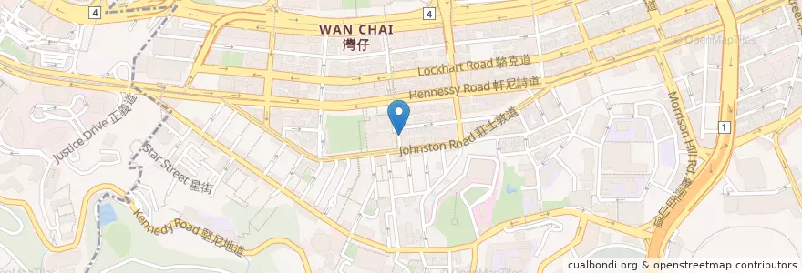 Mapa de ubicacion de 海天堂 en 中国, 广东省, 香港, 香港島, 新界, 灣仔區.
