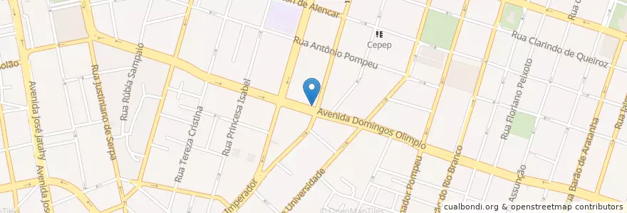 Mapa de ubicacion de Restaurante Panela en 巴西, 东北部, 塞阿腊, Região Geográfica Intermediária De Fortaleza, Microrregião De Fortaleza, 福塔莱萨.