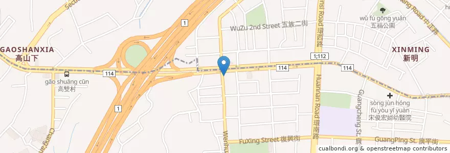 Mapa de ubicacion de 星巴克 en Taïwan, Taoyuan, 平鎮區.