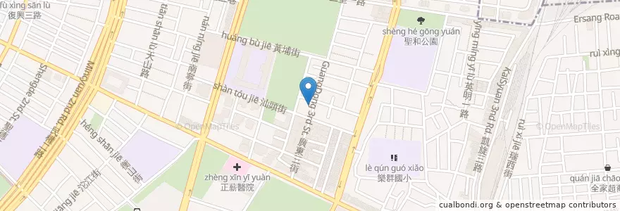 Mapa de ubicacion de 前鎮育兒資源中心 en 臺灣, 高雄市, 前鎮區.