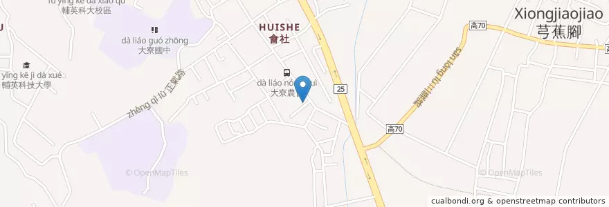 Mapa de ubicacion de 大寮育兒資源中心 en 臺灣, 高雄市, 大寮區.