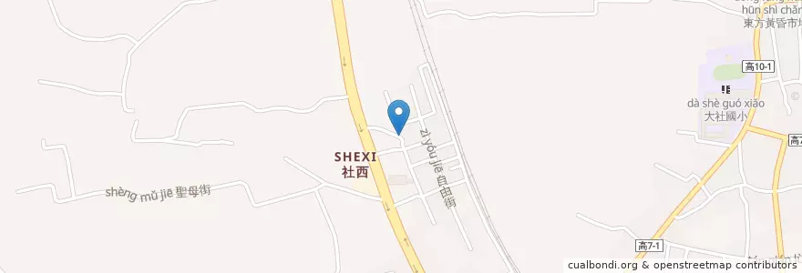 Mapa de ubicacion de 小天使 en 타이완, 가오슝시, 루주구.