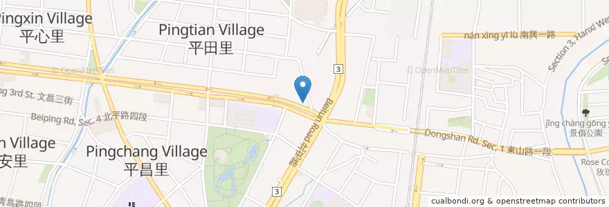 Mapa de ubicacion de 老主顧 en تايوان, تاي شانغ, 北屯區.