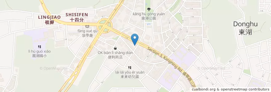 Mapa de ubicacion de 池上便當 en Taiwan, 新北市, Taipei, 內湖區.