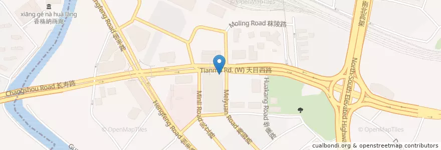 Mapa de ubicacion de Starbucks en 中国, 上海市, 静安区.