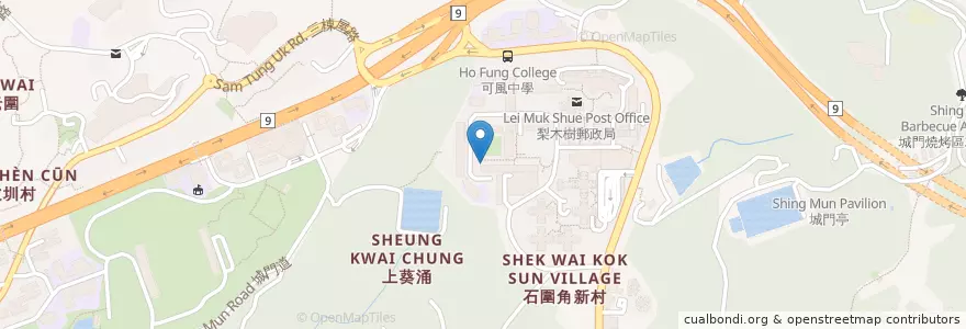 Mapa de ubicacion de 天寶茶餐廳 Tin Bo Restaurant en China, Guangdong, Hong Kong, Wilayah Baru, 荃灣區 Tsuen Wan District.