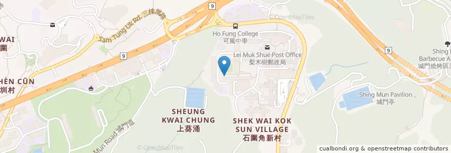 Mapa de ubicacion de 景泰中醫診所 King Tai Chinese Medicine en Chine, Guangdong, Hong Kong, Nouveaux Territoires, 荃灣區 Tsuen Wan District.