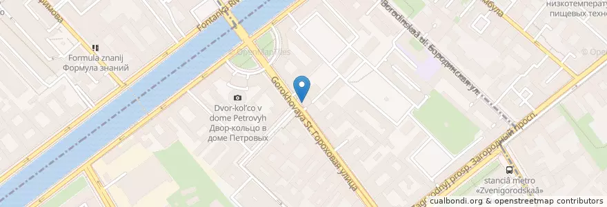 Mapa de ubicacion de Паб-шаурма en Russia, Northwestern Federal District, Leningrad Oblast, Saint Petersburg, Адмиралтейский Район, Округ Семёновский.