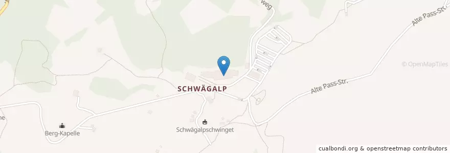 Mapa de ubicacion de Restaurant Schwägalp en Suíça, Appenzell Ausserrhoden, Sankt Gallen, Hinterland, Hundwil.