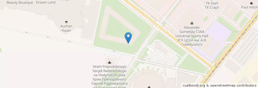 Mapa de ubicacion de Puerto Madero en Rusland, Centraal Federaal District, Moskou, Северный Административный Округ, Хорошёвский Район.