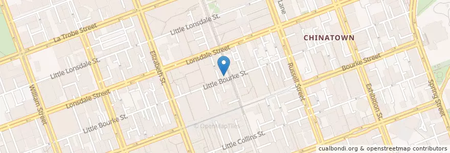 Mapa de ubicacion de Hot-Star en Australia, Victoria, City Of Melbourne.