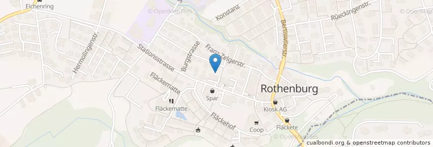 Mapa de ubicacion de Spitex Rothenburg en Switzerland, Luzern, Rothenburg.