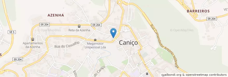 Mapa de ubicacion de Farmácia do Caniço en Portugal, Santa Cruz, Caniço.