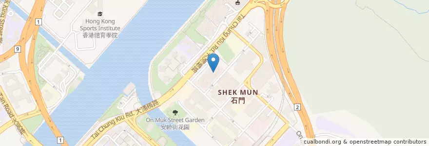 Mapa de ubicacion de McDonald's en Китай, Гуандун, Гонконг, Новые Территории, 沙田區 Sha Tin District.