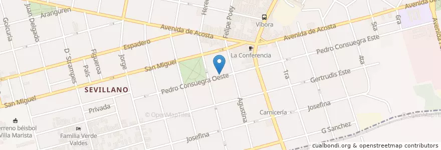 Mapa de ubicacion de Omega 3 en کوبا, La Habana, Diez De Octubre.