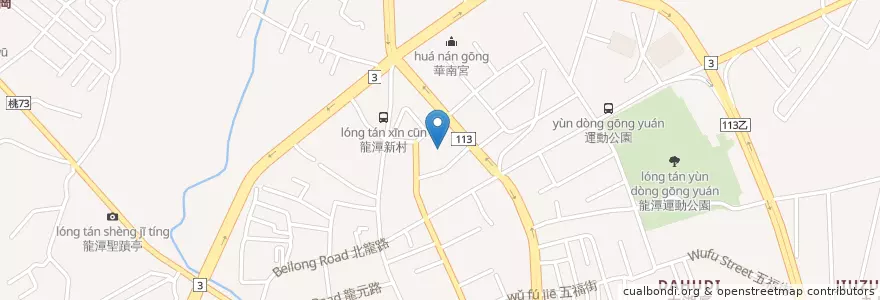 Mapa de ubicacion de 萬善祠 en تايوان, تاو يوان, 龍潭區.