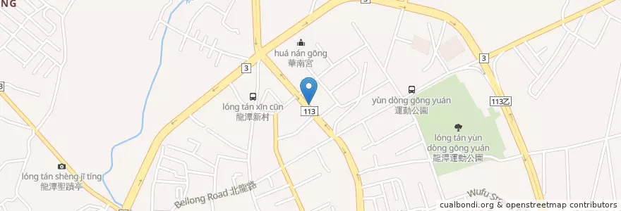Mapa de ubicacion de 拿坡里披薩 en Тайвань, Таоюань, 龍潭區.