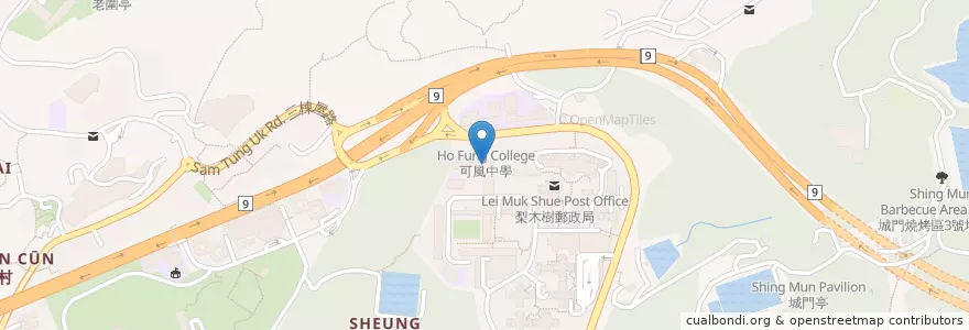 Mapa de ubicacion de 匡智梨木樹中心 Hong Chi Lei Muk Shue Centre en China, Cantão, Hong Kong, Novos Territórios, 荃灣區 Tsuen Wan District.