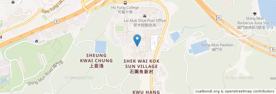 Mapa de ubicacion de 救世軍梨木樹幼兒學校 Salvation Army Lei Muk Shue Nursery School en 중국, 광둥성, 홍콩, 신제, 荃灣區 Tsuen Wan District.