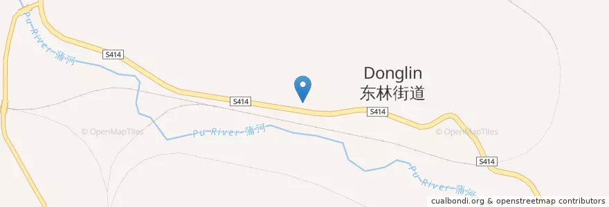Mapa de ubicacion de 东林街道 en China, Chongqing, 綦江区, 东林街道.