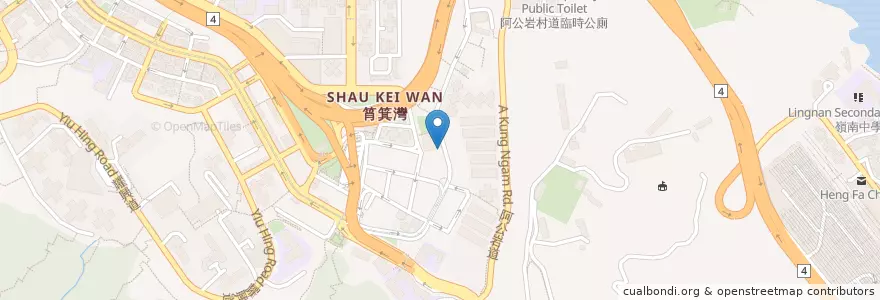 Mapa de ubicacion de 魚鍋 Fish Pot en 中国, 广东省, 香港 Hong Kong, 香港島 Hong Kong Island, 新界 New Territories, 東區 Eastern District.