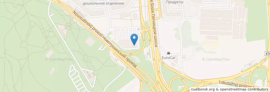Mapa de ubicacion de Якитория en Rússia, Distrito Federal Central, Москва, Северо-Западный Административный Округ, Район Митино.