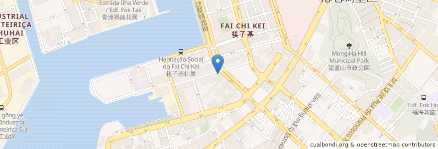 Mapa de ubicacion de McDonald's en China, Makau, Guangdong, 澳門 Macau, 珠海市, 香洲区, 花地瑪堂區 Nossa Senhora De Fátima.
