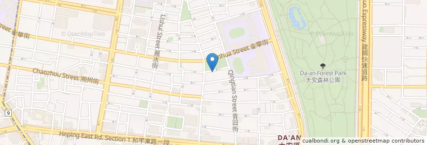 Mapa de ubicacion de O’Steak 歐牛排法餐廳 en 台湾, 新北市, 台北市, 大安区.