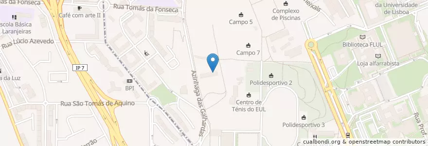 Mapa de ubicacion de Golf Spot en Portekiz, Área Metropolitana De Lisboa, Lisboa, Grande Lisboa, Lizbon, Alvalade.