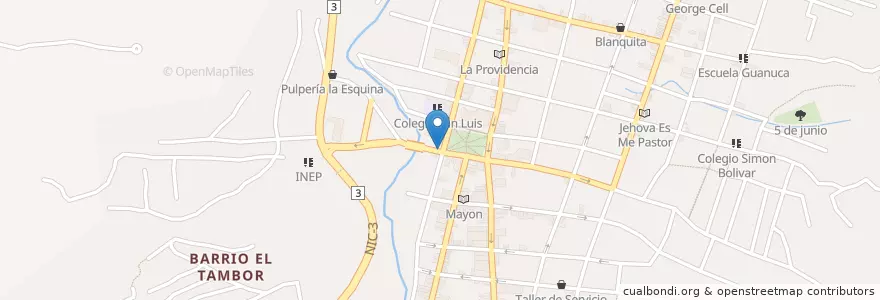Mapa de ubicacion de Farmacia La Estación en Nicaragua, Matagalpa, Matagalpa (Municipio).