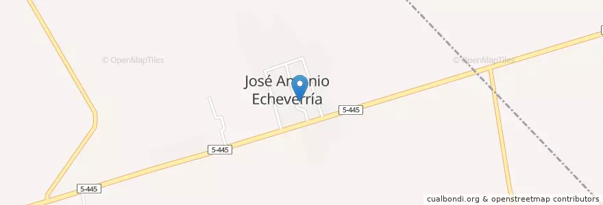 Mapa de ubicacion de Escuelita de José A. Echeverría en کوبا, Camagüey, Minas.