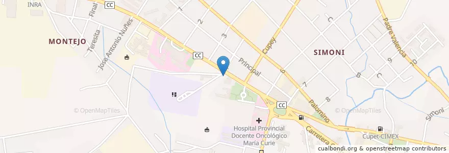 Mapa de ubicacion de Cafetería Los Tinajones en 쿠바, Camagüey, Camagüey, Ciudad De Camagüey.