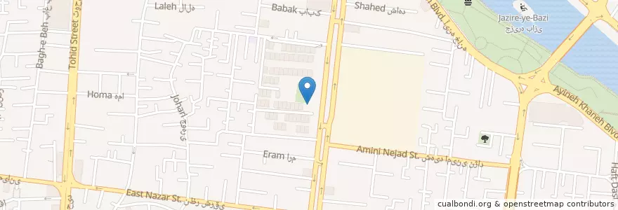 Mapa de ubicacion de کافه کافکا en イラン, エスファハーン, شهرستان اصفهان, بخش مرکزی شهرستان اصفهان, اصفهان.