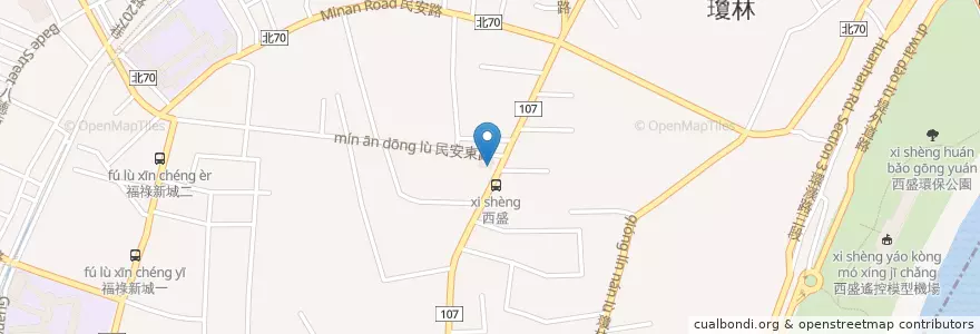 Mapa de ubicacion de 新樹派出所 en Taiwan, 新北市, 新莊區.