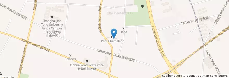 Mapa de ubicacion de Luneurs en China, Shanghai, Changning.