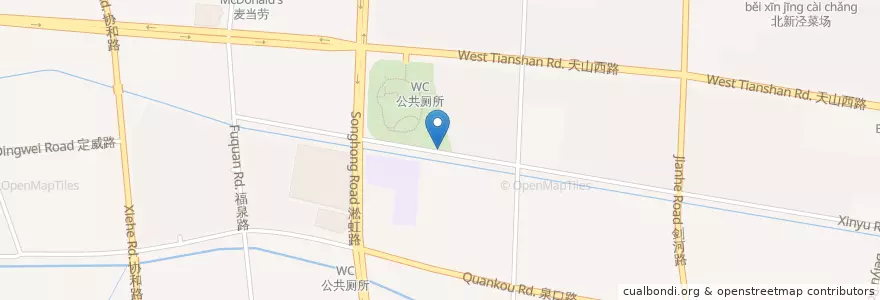 Mapa de ubicacion de OISCA Shanghai Japanese Kindergarten en Çin, Şanghay, Changning.
