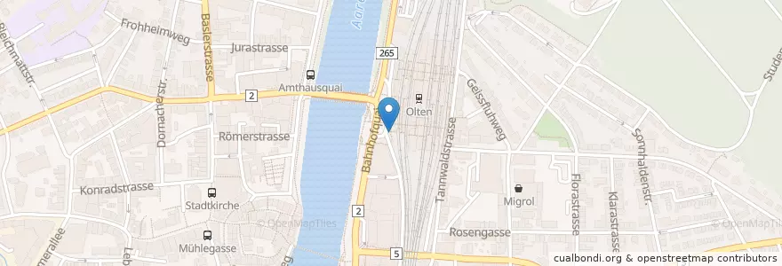 Mapa de ubicacion de MyPost24 en Schweiz/Suisse/Svizzera/Svizra, Solothurn, Amtei Olten-Gösgen, Bezirk Olten, Olten.