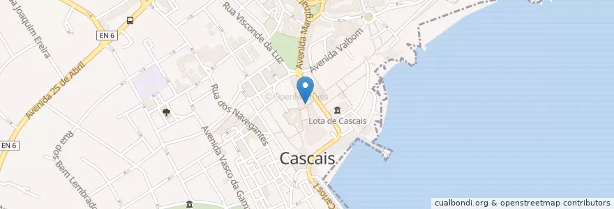 Mapa de ubicacion de Pizzagueti en 葡萄牙, Área Metropolitana De Lisboa, Lisboa, Grande Lisboa, Cascais, Cascais E Estoril.