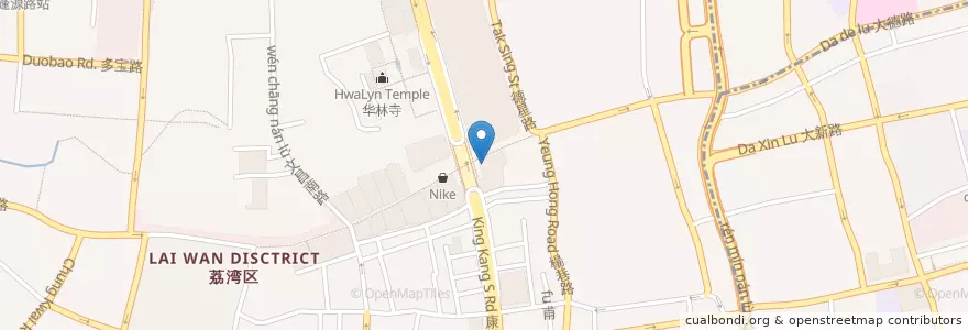 Mapa de ubicacion de McDonald's en China, Guangdong, Guangzhou City, 华林街道.