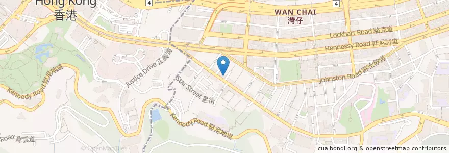 Mapa de ubicacion de Agenda en Chine, Guangdong, Hong Kong, Île De Hong Kong, Nouveaux Territoires, 灣仔區 Wan Chai District.