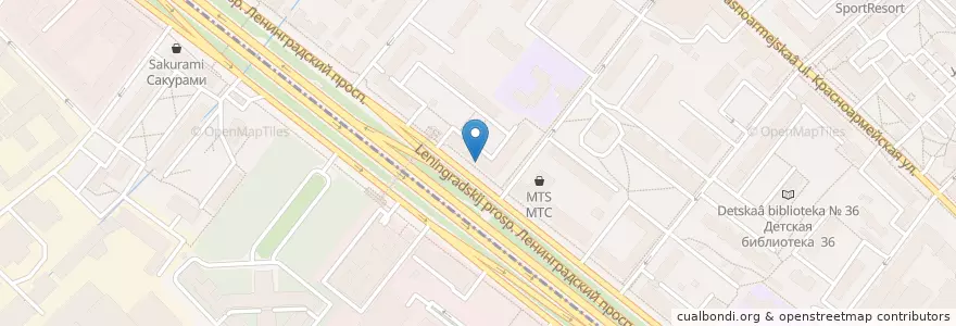 Mapa de ubicacion de Ригла en روسيا, Центральный Федеральный Округ, Москва, Северный Административный Округ, Район Аэропорт.