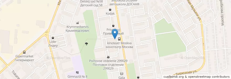 Mapa de ubicacion de кофейня йогуртерия en Russia, South Federal District, Sevastopol, Sevastopol, Ленинский Район, Ленинский Округ.